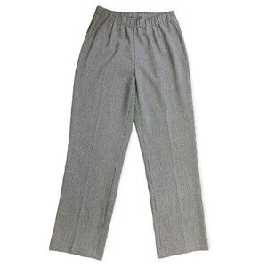 Kim Rogers Petite Houndstooth High Rise Dress Pants